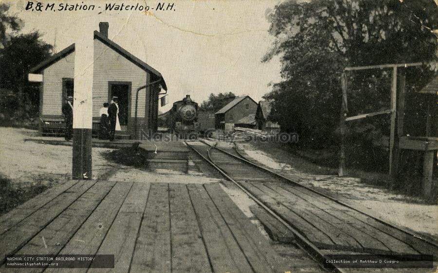 Postcard: Boston & Maine Station, Waterloo, N.H.